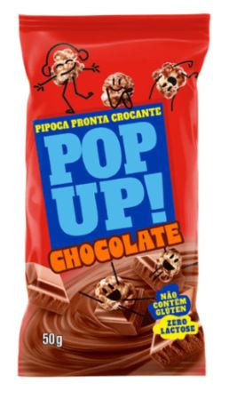 Pipoca sabor chocolate 50g - Pop Up