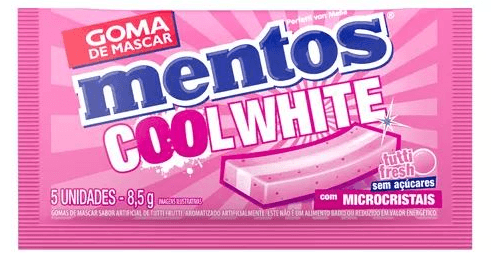 Chicletes Pure Fresh sabor Cool White Tutti Fresh 8,5g - Mentos