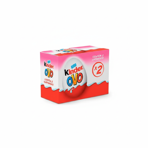Chocolate ao leite com recheio ao leite 2 unidades de 20g - Kinder Ovo menina