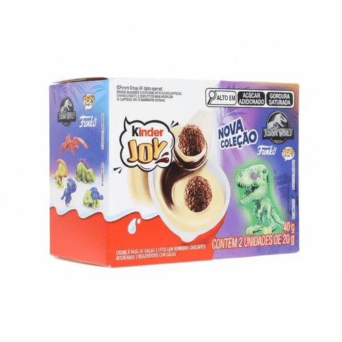 Kinder ovo com surpresa sabor leite e cacau com 2 unidades de 20g - Kinder Joy