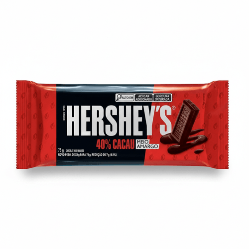 Barra de chocolate meio amargo 40% cacau 75g - Hershey's