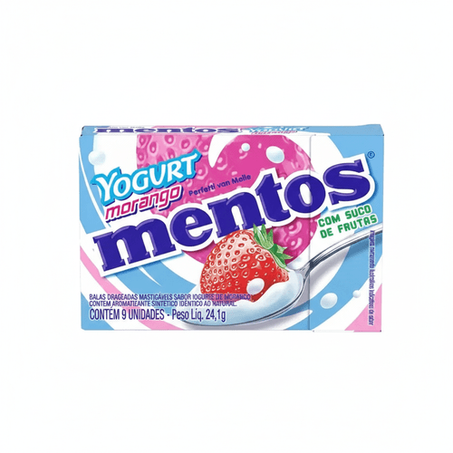 Bala Slim Box  Sabor Yogurt de Morango 24,1g - Mentos