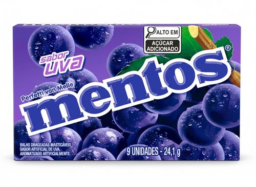 Bala Slim Box Sabor Uva 24,1g - Mentos