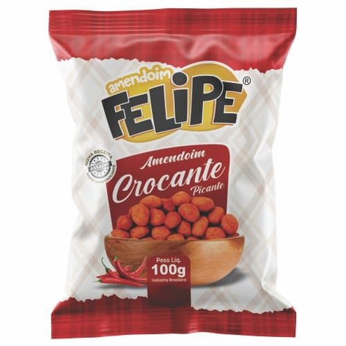 Amendoim Crocante picante com 100g - Felipe