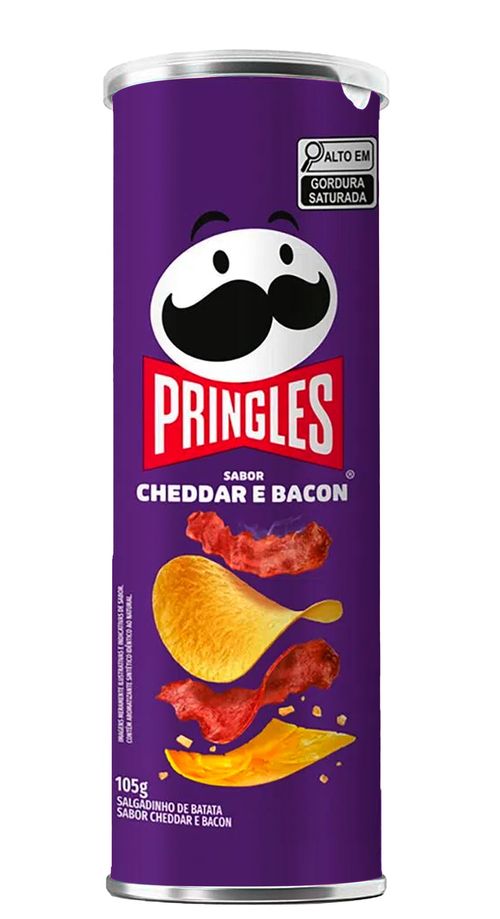 Batata sabor Cheddar e Bacon com 105g - Pringles