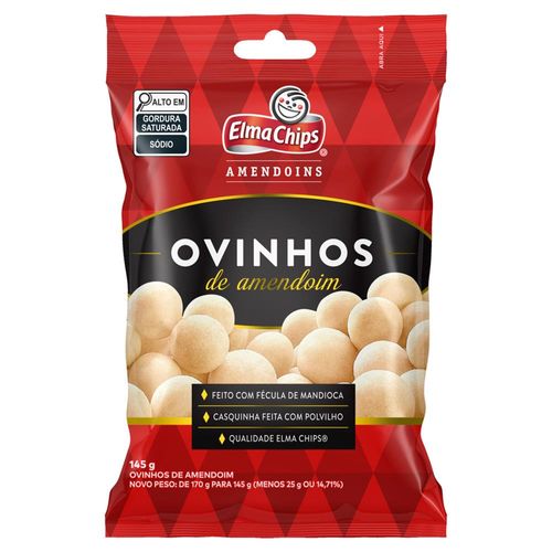 Ovinho de amendoim 145g  - Elma Chips