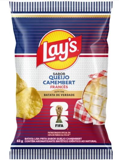Batata Lays Queijo Camembert 62g-Lay´s