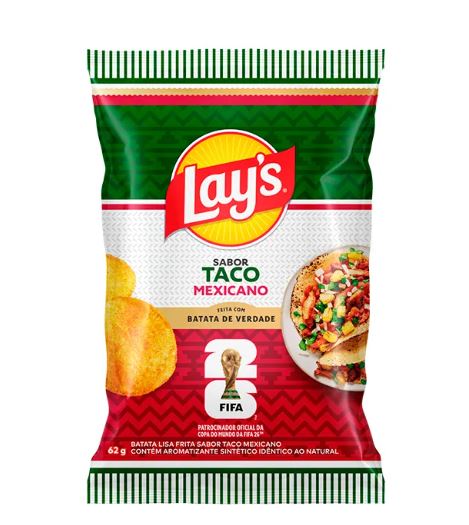 Batata Lays Taco Mexicano 62g-Lay´s