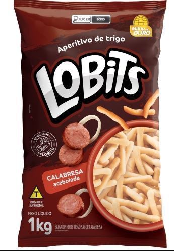 Salgadinho de trigo sabor calabresa 1kg - Lobits