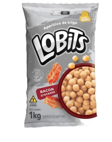 Salgadinho Lobits sabor bacon 1kg - Milho de Ouro