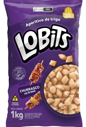 Salgadinho Lobits sabor Churrasco 1kg - Milho de Ouro