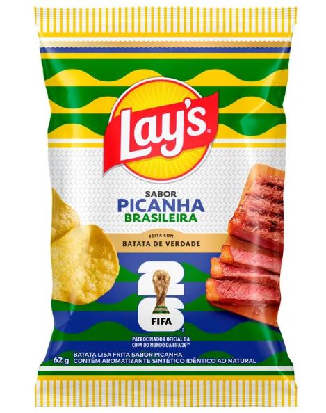 Batata Lays  Copa  Picanha  62g-Lay´s