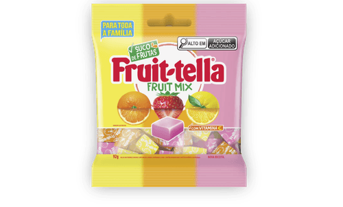 Bala Mastigável sabor Fruit Mix com 92g - Fruit-tella