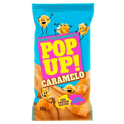 Pipoca sabor caramelo 50g - Pop Up