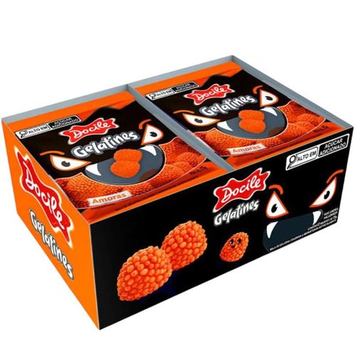 Gelatines amoras Halloween com 12 pacotinhos com 15g - Docile