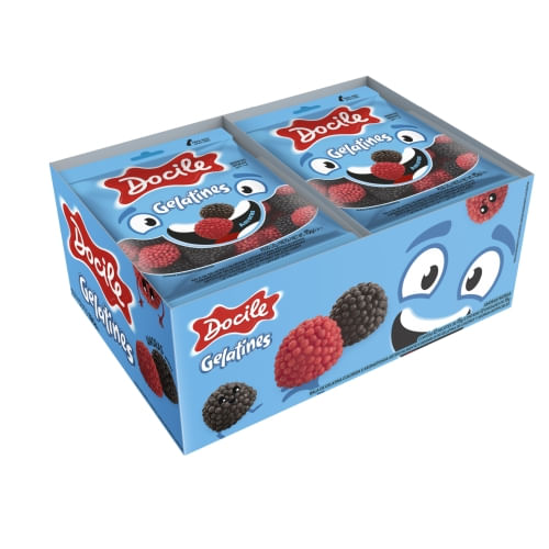 Gelatines Amora com 12 pacotinhos com 15g - Docile