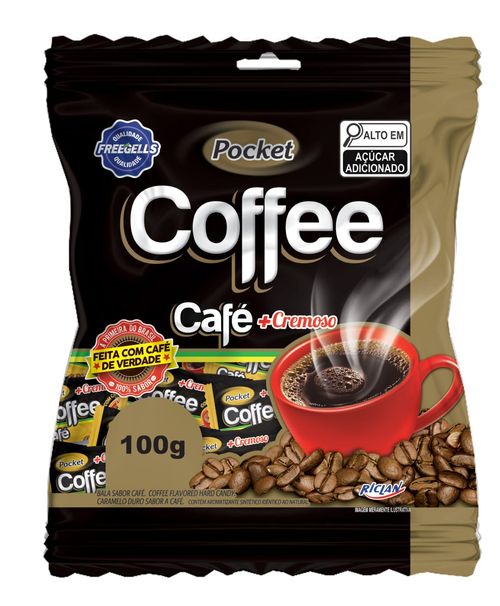 Bala sabor Café com 100g - Pocket