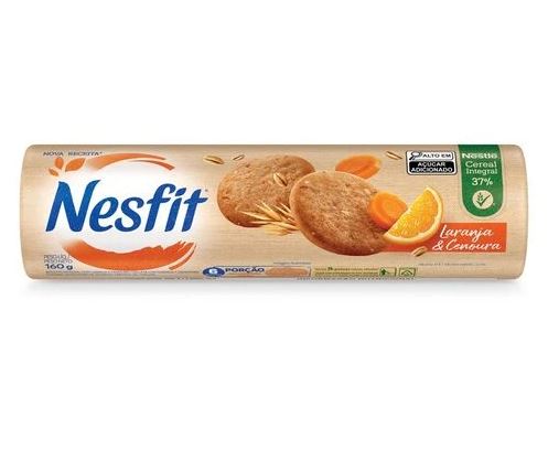 Biscoito integral Laranja e Cenoura 160g - Nesfit