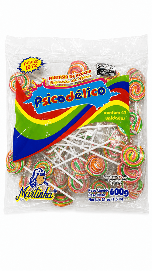 Pirulito Psicodélico com 47 unidades - Martinha