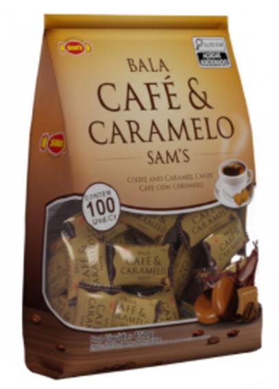 Bala café e caramelo com 450g - Sam's