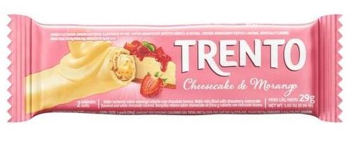 Chocolate sabor Cheesecake de Morango com 29g - Trento