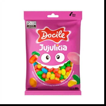 Bala de Goma  Jujulícia 80G - Docile