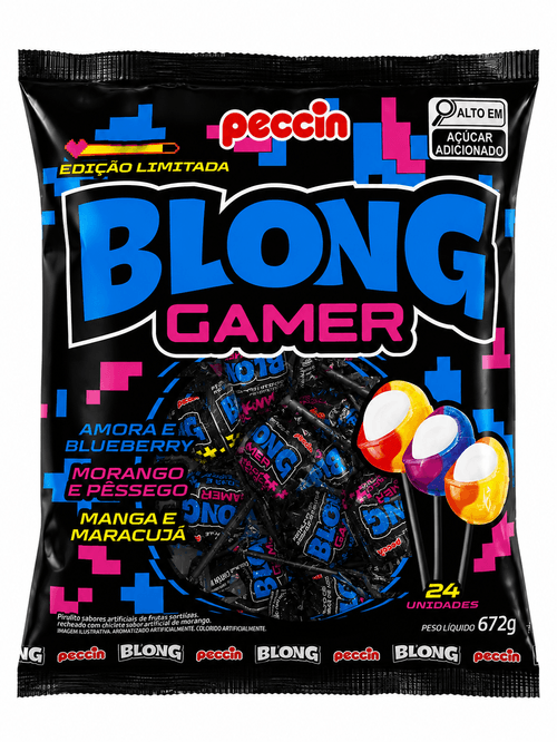 Pirulito Blong Gamer 672g - Peccin