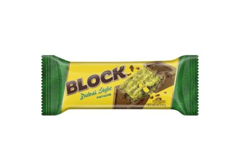 Chocolate Block Dubai Style com Recheio Pistache 45G - Arcor