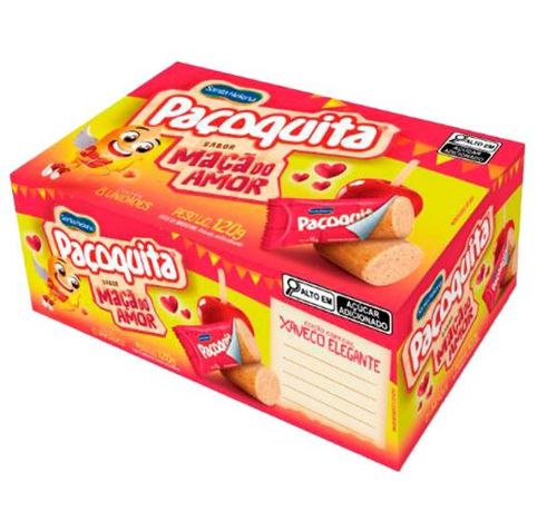 Paçoquita Rolha  Maça  Do  Amor  120G-Santa Helena