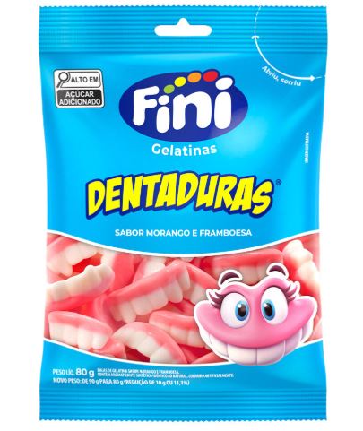 Dentaduras Pacote com 80g - Fini