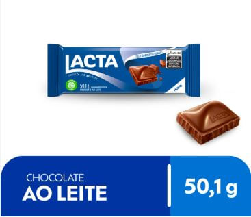 Chocolate Lacta 50.1g Ao Leite-Mondelez