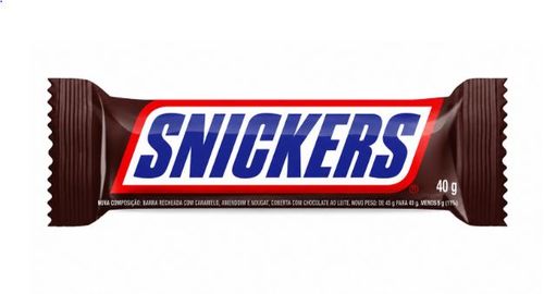 Barra de chocolate sabor original com 40g - Snickers