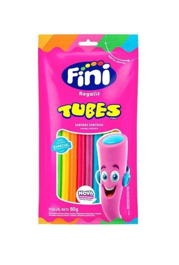 Tubes Arco Iris Pacote com 80g - Fini