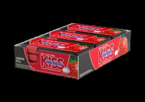 Mentos Kiss Morango 157,5g