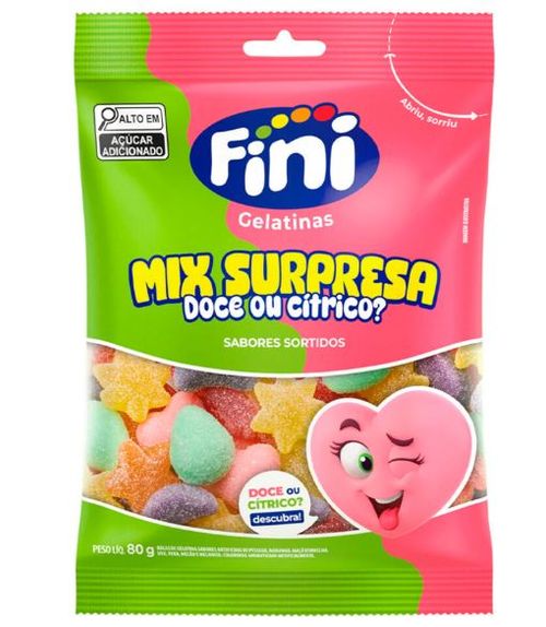 Bala Mix Surpresa 80g- Fini