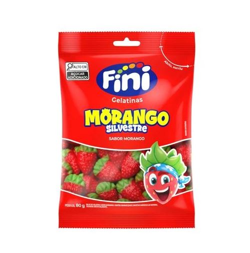 Gelatina Fini  Morango Silvestre  80g-Fini