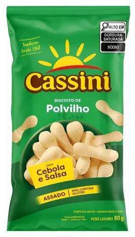Biscoito de polvilho sabor cebola e salsa 80g - Cassini
