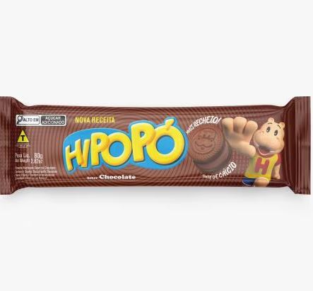Biscoito Hipopó Recheado Chocolate 80Gr -Cory