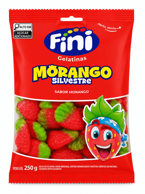 Gelatina Morango Silvestre 250g - Fini
