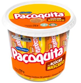Paçoca Paçoquita Mascavo Pote 50 Unidades 750G