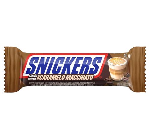 Barra de Chocolate sabor  Caramelo Macchiato40g - Snickers