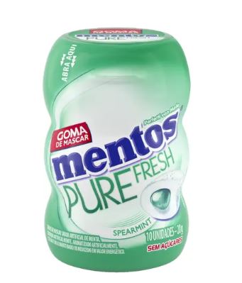 Chiclete Pure Fresh SPEAEMINT Garrafa 20g - Mentos