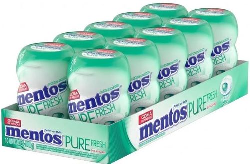 Chiclete Pure Fresh SPEAEMINT  Garrafa caixa com 10unidades de20g - Mentos