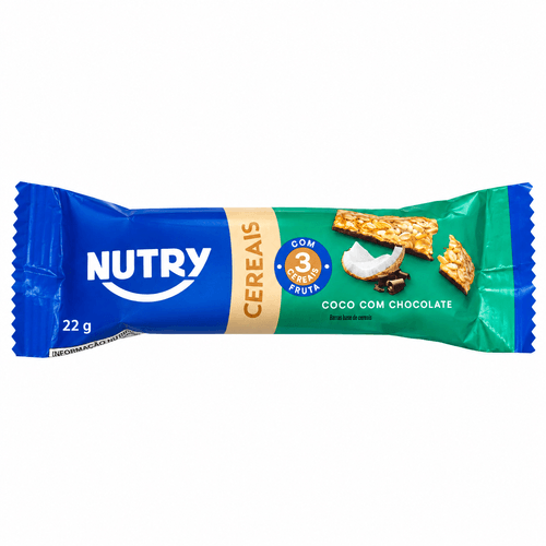 Barra de cereal Coco com chocolate de 22g - NUTRY