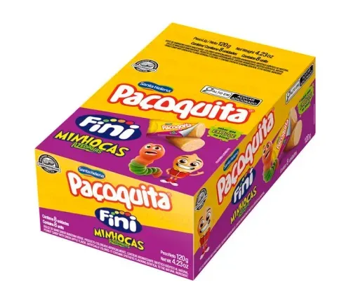 Paçoca Fini Minhocas Azedinhas 120g-Santa Helena