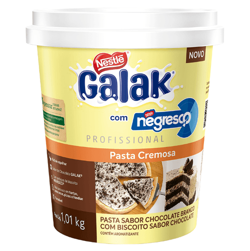 Recheio Chocolate  Branco Galak  Profissional 1,01KG-Nestlé