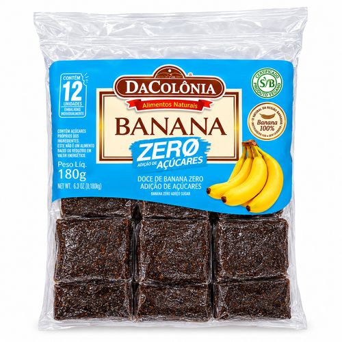 Doce de Banana Zero 180g - DaColônia