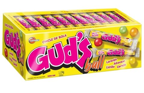 Chiclete  Guds Ball Tubo Dp 60un-Toffano Sortido