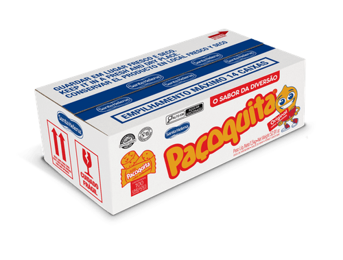 Paçoquita Rolha Embrulhada Caixa com 100 unidades 1,5Kg - Santa Helena